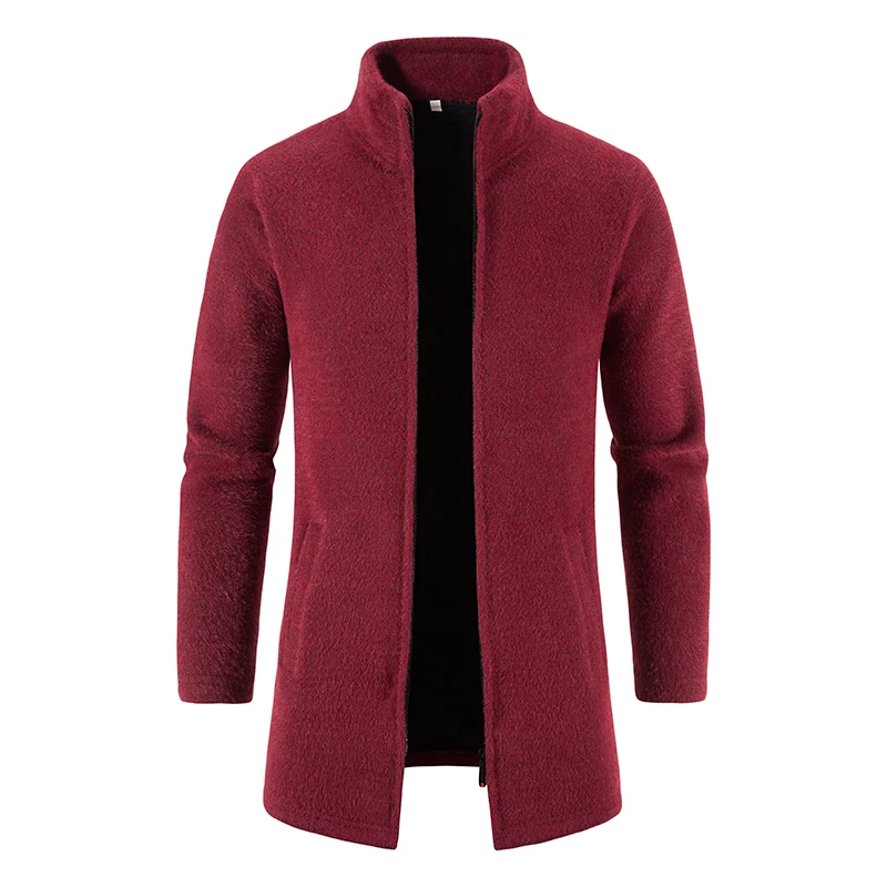 Men's New Fashion Stand Collar Zipper Cardigan Long Sleeve with Hooded Windproof Solid Color Winter Sweater Male/Women Coat
Men's New Fashion Stand Collar Zipper Cardigan Long Sleeve with Hooded Windproof Solid Color Winter Sweater Male/Women Coat
