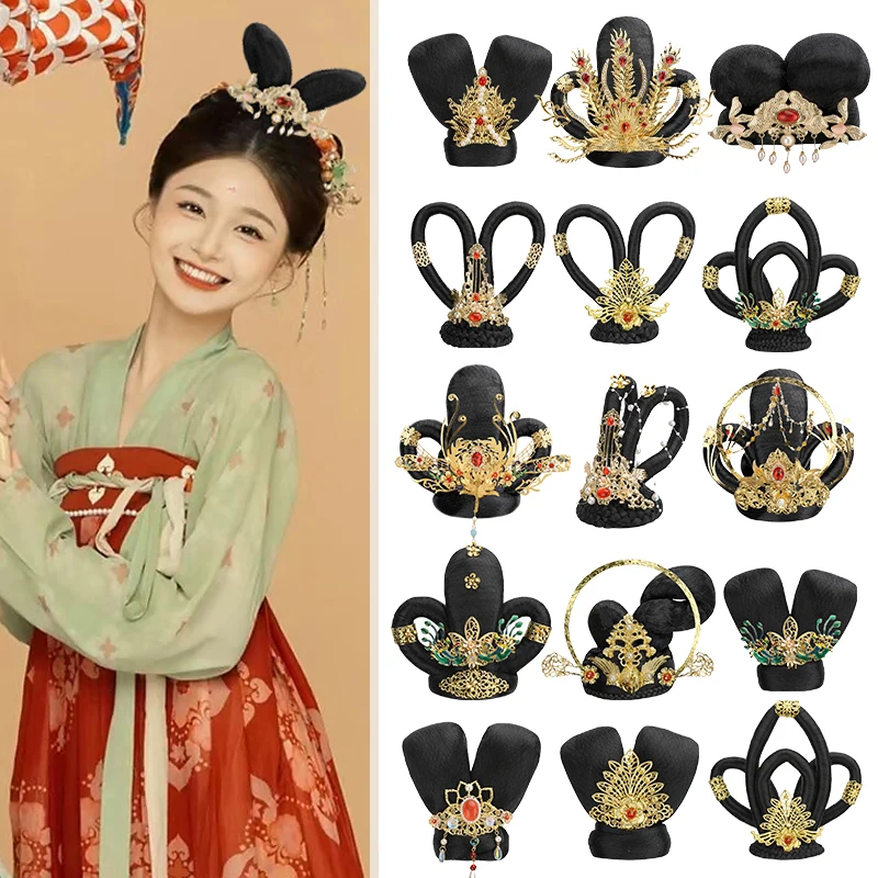 Synthetic Hanfu Hair Clip Ancient Fairy Wigs And Hair Bundles In One Piece Chignons Dunhuang Dance Performance Hair Accessories
Synthetic Hanfu Hair Clip Ancient Fairy Wigs And Hair Bundles In One Piece Chignons Dunhuang Dance Performance Hair Accessories