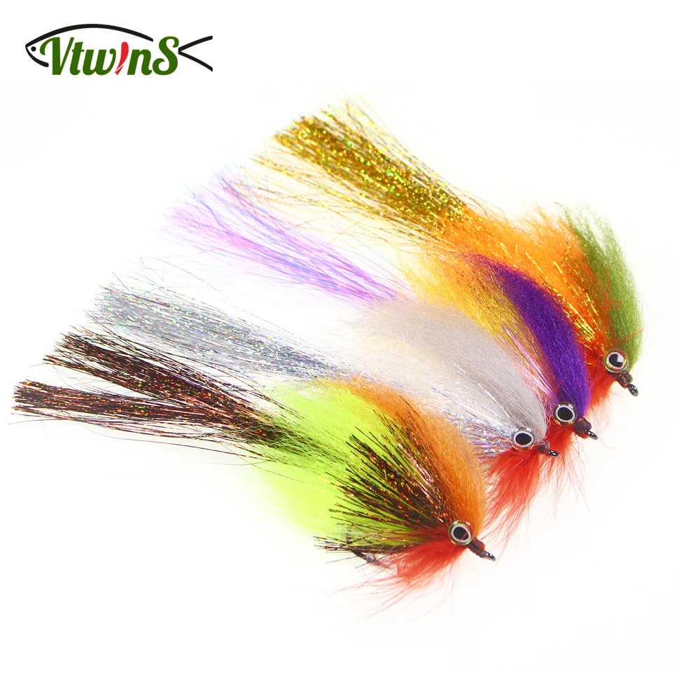 Vtwins Big Streamer Fly Fresh and Saltwater Fishing Lure Bait Fly Fishing Flies For Trout, Bass, Pike, and Musky Fishing Bait
Vtwins Big Streamer Fly Fresh and Saltwater Fishing Lure Bait Fly Fishing Flies For Trout, Bass, Pike, and Musky Fishing Bait