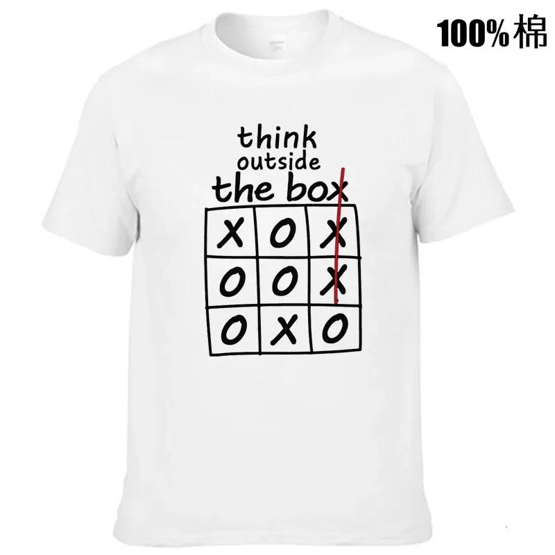 Мужская футболка из 100% хлопка с принтом надписи think Out the box, повседневная свободная Мужская футболка высокого качества с принтом, крутая футболка с круглым вырезом
Мужская футболка из 100% хлопка с принтом надписи think Out the box, повседневная свободная Мужская футболка высокого качества с принтом, крутая футболка с круглым вырезом