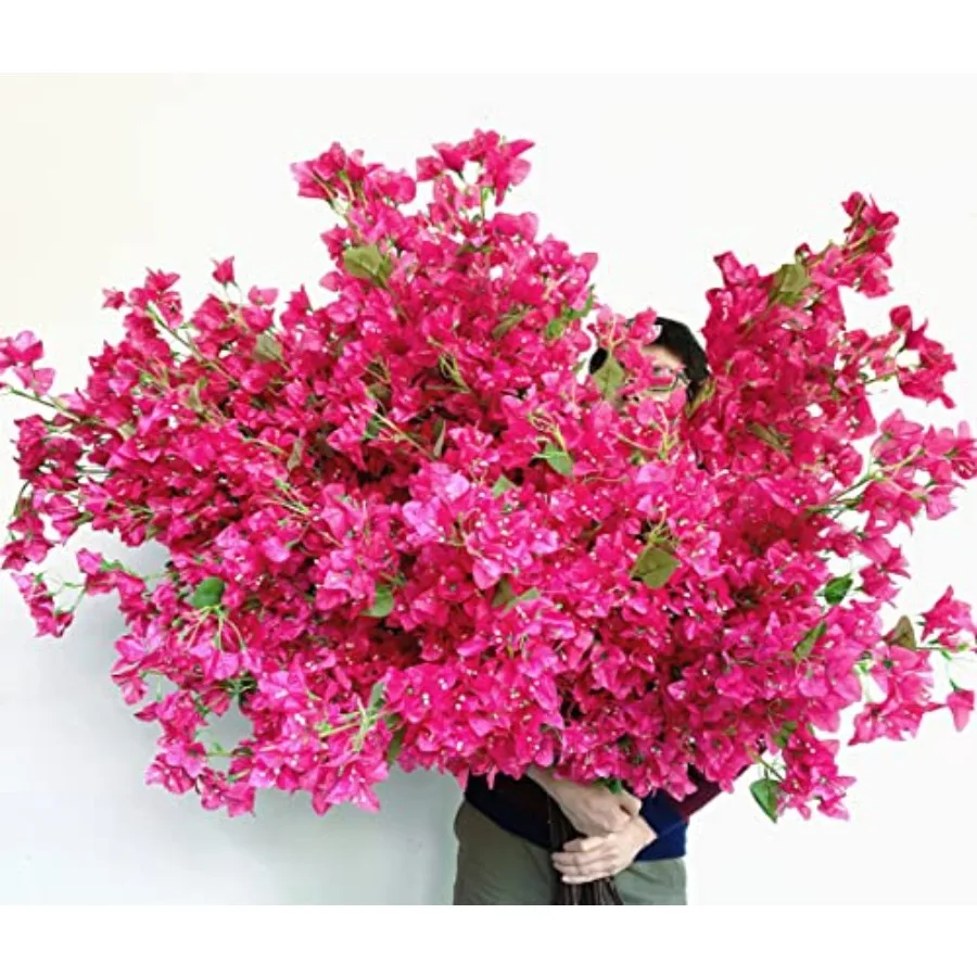 40Pcs in Bulk Artificial Bougainvillea Silk Flowers Branches Long Plant Stems 45 for Wedding Centerpieces, Bussiness Decoration
40Pcs in Bulk Artificial Bougainvillea Silk Flowers Branches Long Plant Stems 45 for Wedding Centerpieces, Bussiness Decoration