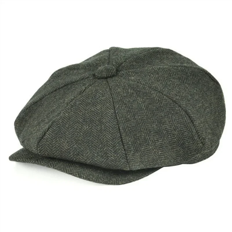 Men Women Beret Cap Vintage Wool Tweed Navy Blue Herringbone Newsboy Cap 8Panel Style Flat Hats
Men Women Beret Cap Vintage Wool Tweed Navy Blue Herringbone Newsboy Cap 8Panel Style Flat Hats