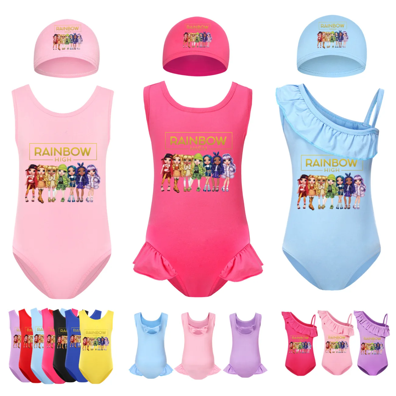 Rainbow High Clothes Kids One Piece Swimwear Baby Girl 2024 Summer Swimsuit Children's Holiday Beach Wear
Rainbow High Clothes Kids One Piece Swimwear Baby Girl 2024 Summer Swimsuit Children's Holiday Beach Wear
