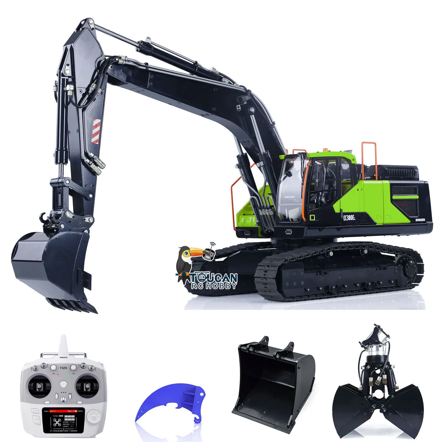 1/14 EC380 Remote Control Hydraulic Excavator Tracked RC Toys 2 Arms RC Digger Finished Trucks Engineering Car Vehicles Model
1/14 EC380 Remote Control Hydraulic Excavator Tracked RC Toys 2 Arms RC Digger Finished Trucks Engineering Car Vehicles Model