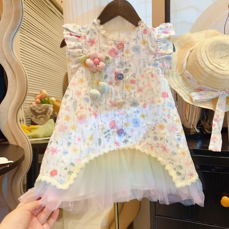 TOY-Summer Birthday Girl Baby Lace Floral Patchwork Mesh Dress Toddler Fresh Embroidered Princess Dress
TOY-Summer Birthday Girl Baby Lace Floral Patchwork Mesh Dress Toddler Fresh Embroidered Princess Dress