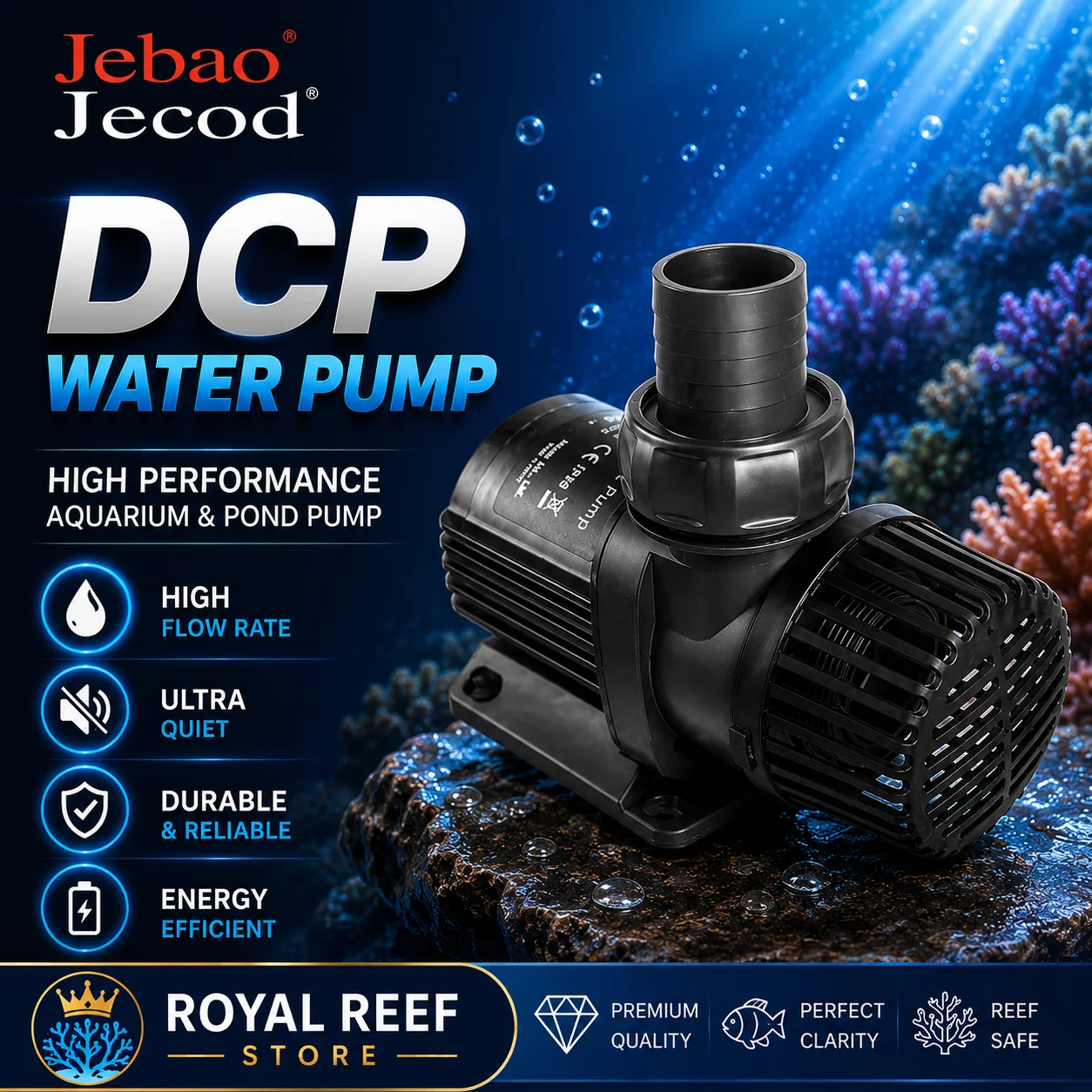 Jebao Jecod DCP 2500/3500/5000/6500 100-240V Touch Control Sine Wave Quiet Freshwater Saltwater Aquarium Water Fish Tank
Jebao Jecod DCP 2500/3500/5000/6500 100-240V Touch Control Sine Wave Quiet Freshwater Saltwater Aquarium Water Fish Tank