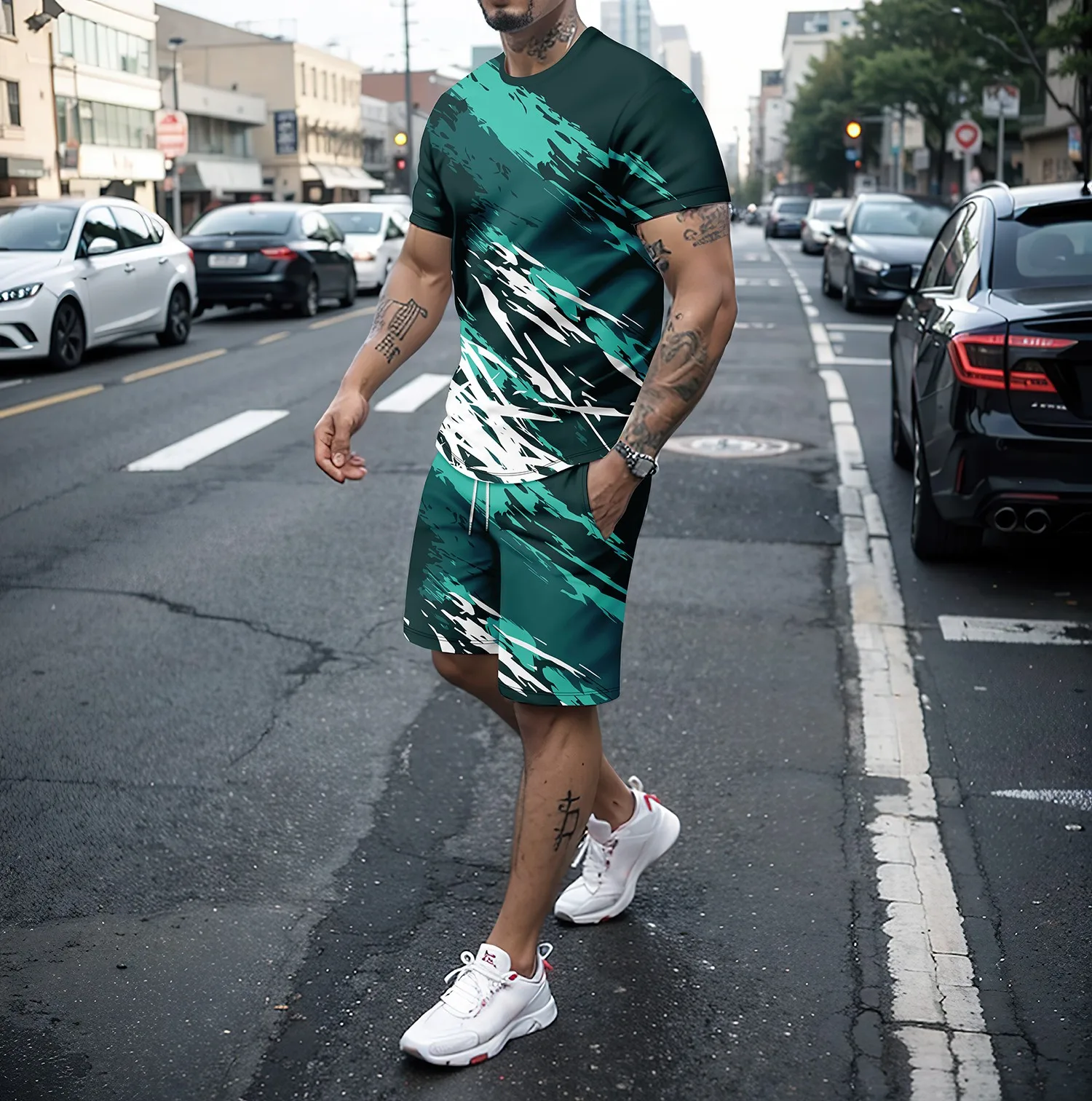 Summer New Men's T-shirt Set 3D Print Luxury Retro Leisure Holiday Street Wear Short Sleeve Shorts Two Piece Set s-5XL
Summer New Men's T-shirt Set 3D Print Luxury Retro Leisure Holiday Street Wear Short Sleeve Shorts Two Piece Set s-5XL