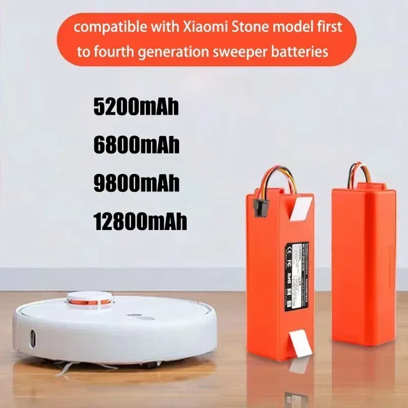 14.4V BRR-2P4S-5200S Battery for Xiaomi Roborock. Fits S55 - S65, S50 - S51, S5/1S/1ST MAX/S6 Robotic Vacuum Cleaner Parts
14.4V BRR-2P4S-5200S Battery for Xiaomi Roborock. Fits S55 - S65, S50 - S51, S5/1S/1ST MAX/S6 Robotic Vacuum Cleaner Parts