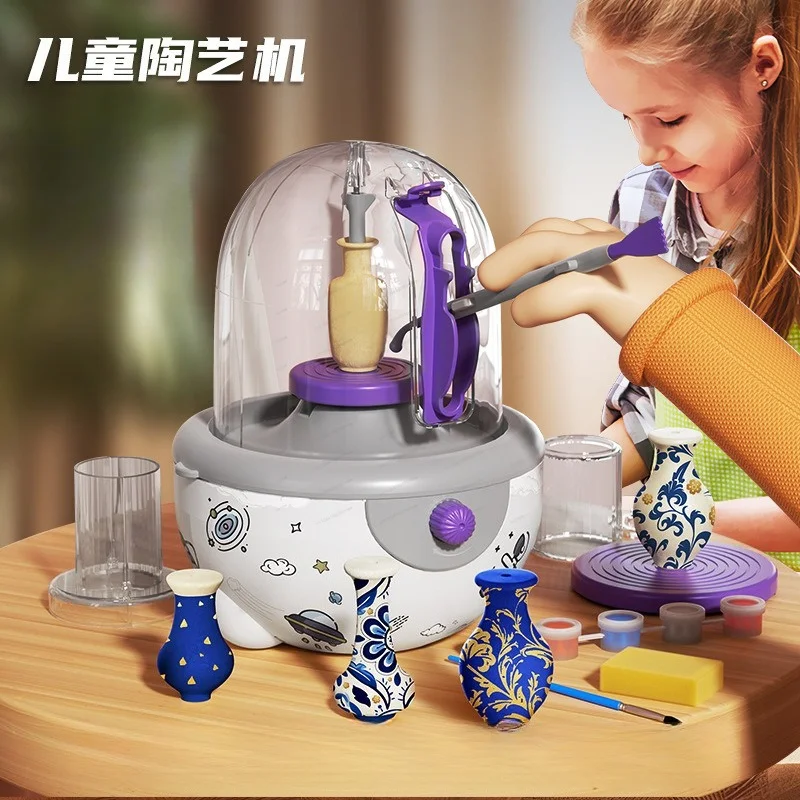 Kids Electric Pottery Wheel, DIY Handmade Non‑Firing Clay Machine, Special Tool for Primary School Teaching & Home Use
Kids Electric Pottery Wheel, DIY Handmade Non‑Firing Clay Machine, Special Tool for Primary School Teaching & Home Use