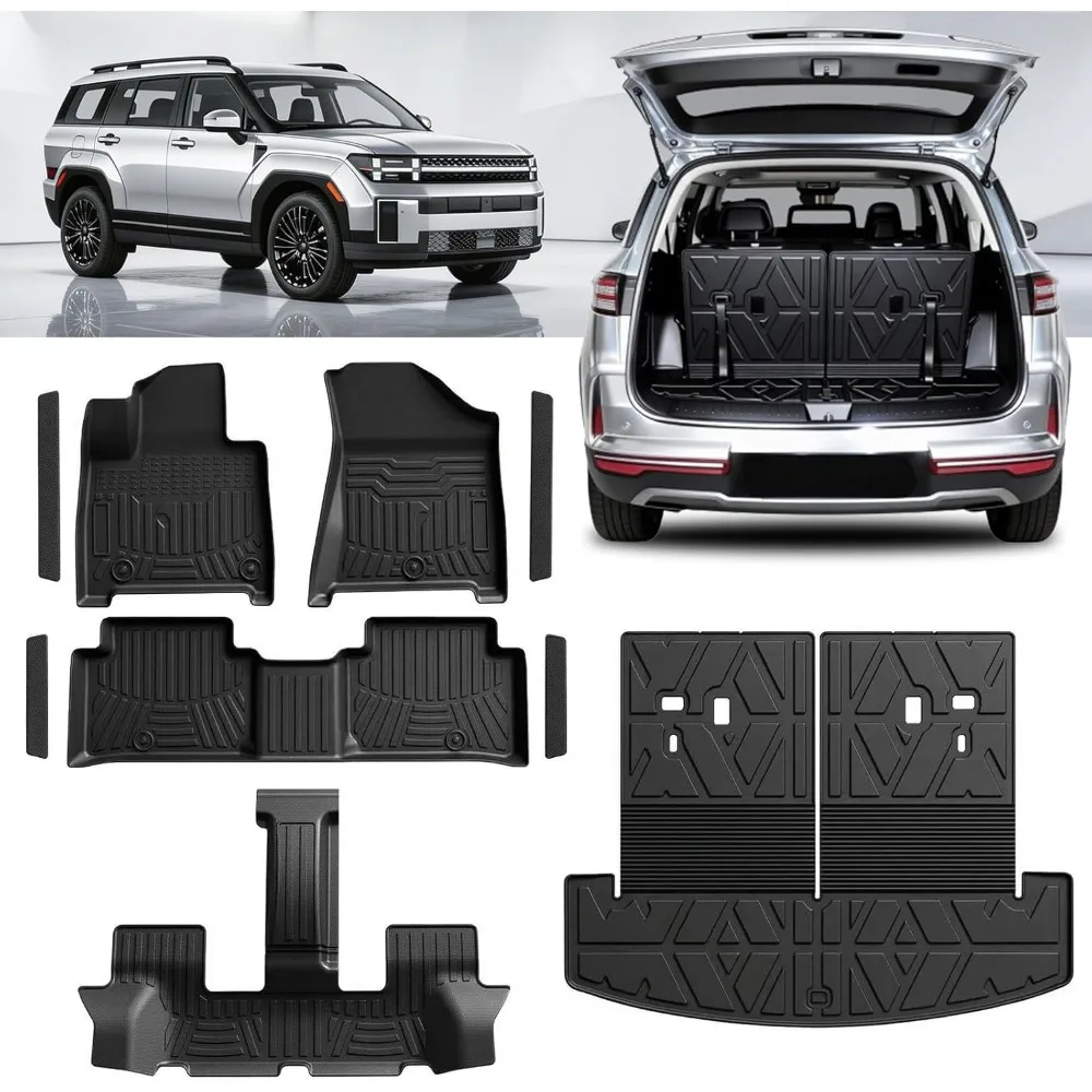 Custom Fit All-Weather TPE Floor Mats & Cargo Liner for 6/7-Seat SUVs 2024-26 Waterproof Anti-Slip Pet-Friendly
Custom Fit All-Weather TPE Floor Mats & Cargo Liner for 6/7-Seat SUVs 2024-26 Waterproof Anti-Slip Pet-Friendly