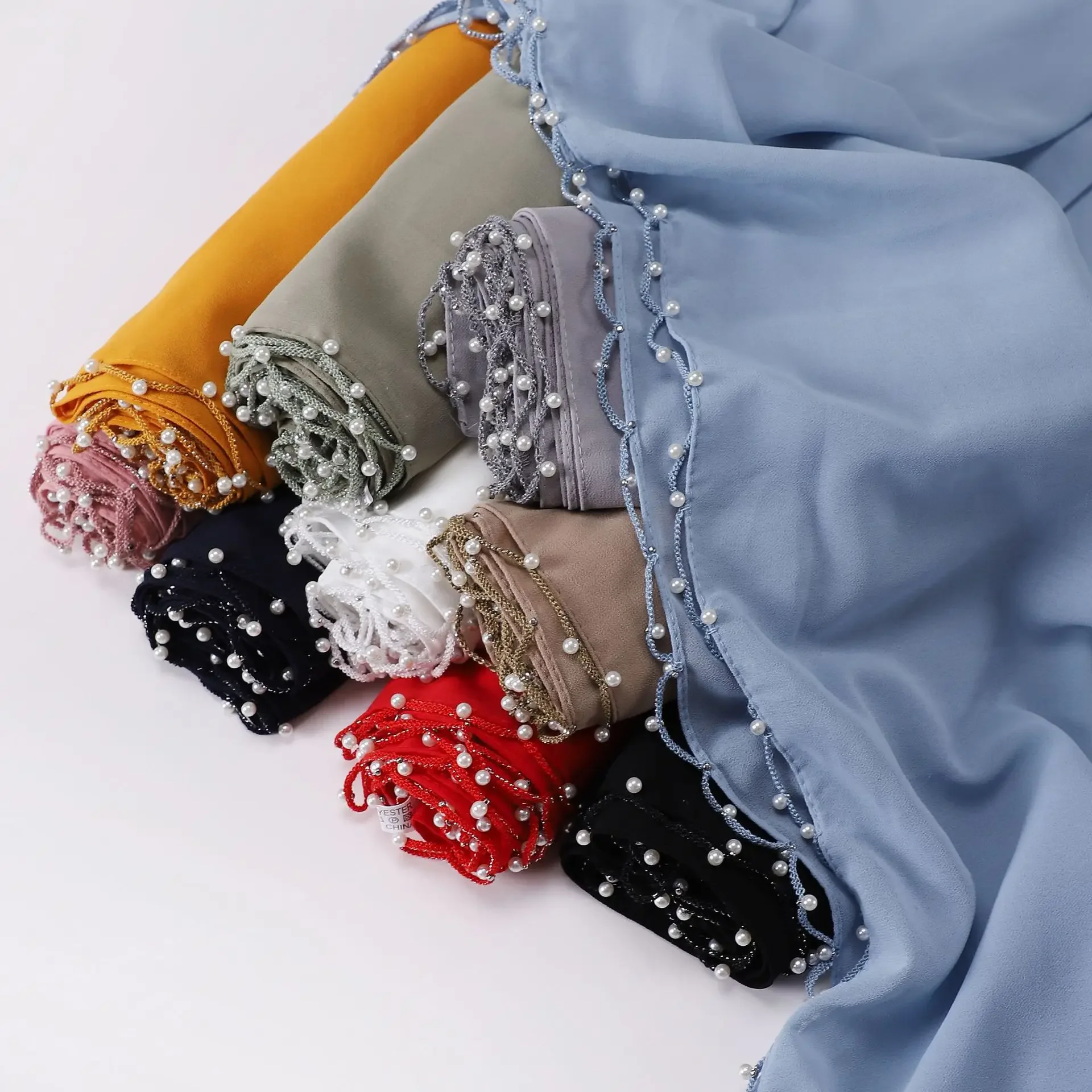 Chiffon Beaded Long Scarf Malaysian Headscarf Women Muslim Hijab Islam Stoles Bandanas Shawl Wrap Bufanda Foulard Turbante Mujer
Chiffon Beaded Long Scarf Malaysian Headscarf Women Muslim Hijab Islam Stoles Bandanas Shawl Wrap Bufanda Foulard Turbante Mujer