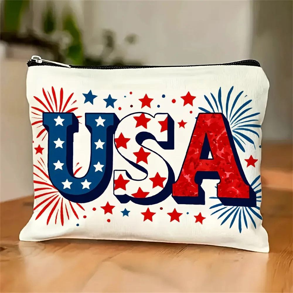 A American Flag Printed Makeup Bag- Multifunctional Zipper Pouch, Jewelry Storage Bag, Perfect Travel Zipper Small Storage Bag.
A American Flag Printed Makeup Bag- Multifunctional Zipper Pouch, Jewelry Storage Bag, Perfect Travel Zipper Small Storage Bag.