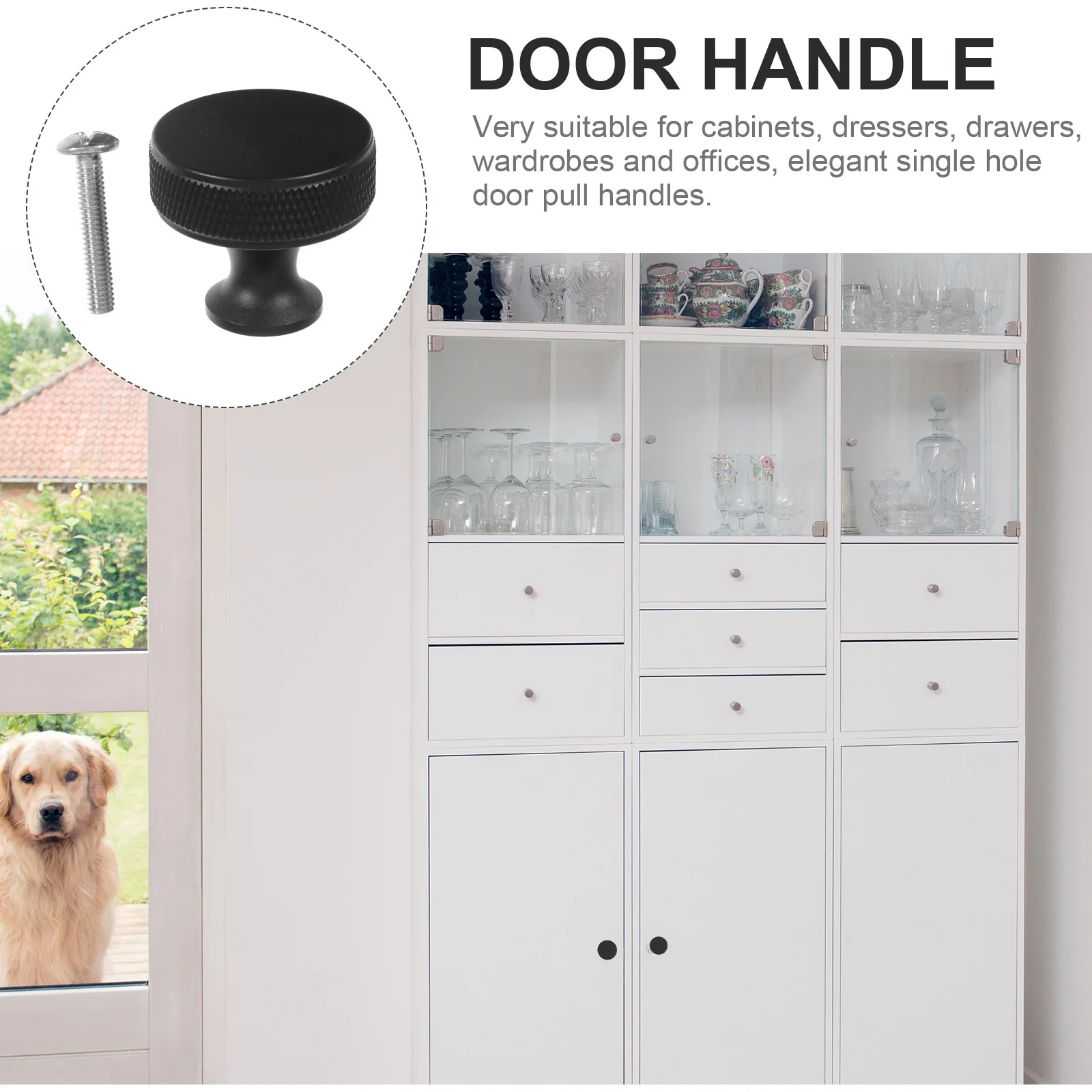 5Pcs Metal Drawer Pulls Durable Aluminum Alloy Dresser Knobs for Cabinets Wardrobes Bookcases Furniture Hardware Replacement
5Pcs Metal Drawer Pulls Durable Aluminum Alloy Dresser Knobs for Cabinets Wardrobes Bookcases Furniture Hardware Replacement