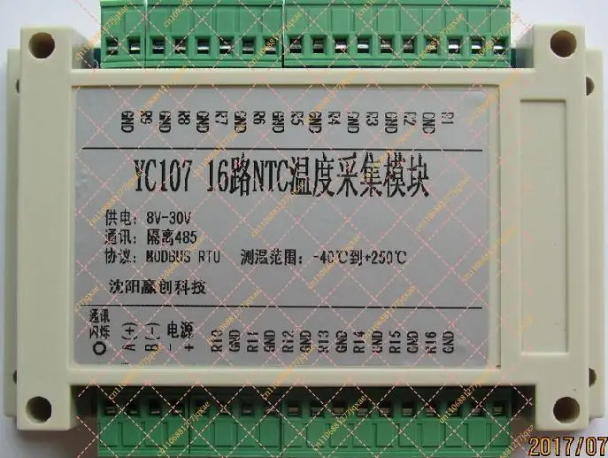 RS485 NTC Thermistor Temperature Measuring Module 16/32 Way MODBUS RTU Data Acquisition Board
RS485 NTC Thermistor Temperature Measuring Module 16/32 Way MODBUS RTU Data Acquisition Board