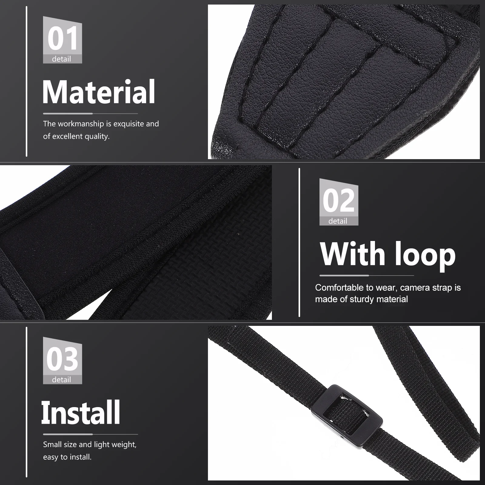 Camera Strap Neck Embossed Straps for Photographers Shoulder Harness Neoprene Adjustable
Camera Strap Neck Embossed Straps for Photographers Shoulder Harness Neoprene Adjustable