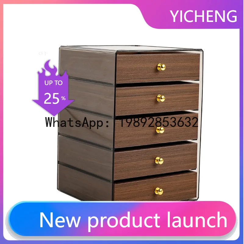 Luxury jewelry box - five-tier walnut wood grain necklace, stud earring, and earring organizer - high-end exquisite storage
Luxury jewelry box - five-tier walnut wood grain necklace, stud earring, and earring organizer - high-end exquisite storage