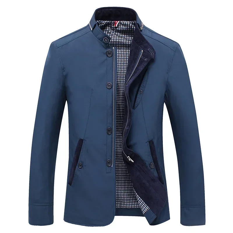 Slim stand Collar Single-breasted Design Fall Spring Seasons Warm Men Jacket Elegant Men's Mid Length Business Jacket Male
Slim stand Collar Single-breasted Design Fall Spring Seasons Warm Men Jacket Elegant Men's Mid Length Business Jacket Male