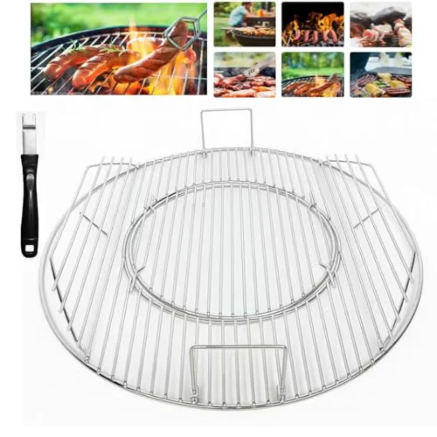 Grill Grates 8835 Replacement for Weber, 22 inch Charcoal Grills, Kettle, Gourmet BBQ Stainless Steel Cooking Grate Grids 8835
Grill Grates 8835 Replacement for Weber, 22 inch Charcoal Grills, Kettle, Gourmet BBQ Stainless Steel Cooking Grate Grids 8835
