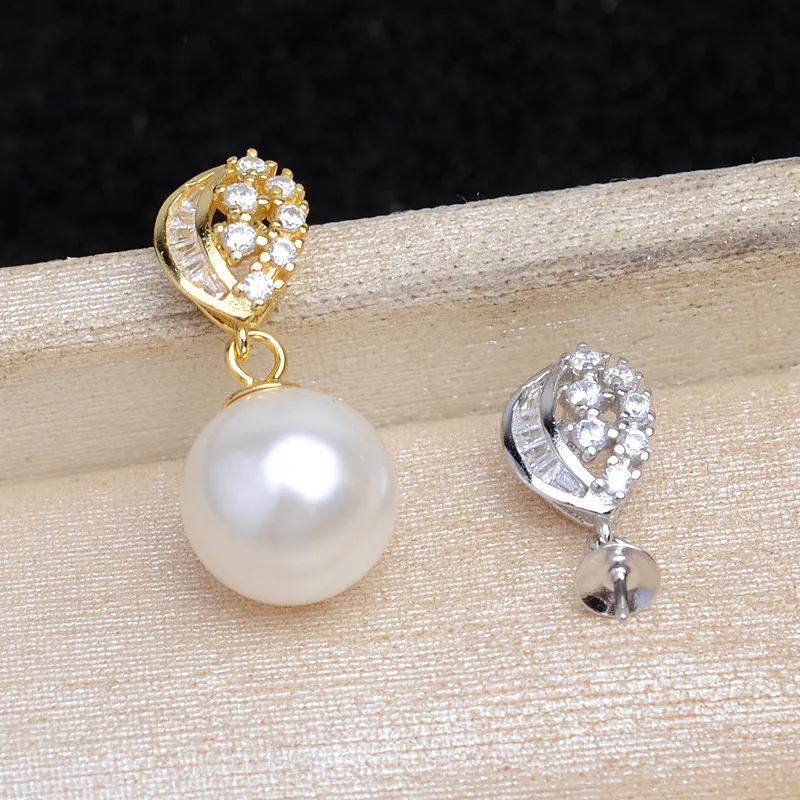 Wholesale 925 Sterling Silver Pendant Mounts Base Findings Settings Mountings Jewelry Fittings for 9-11mm Pearls 3pcs/lot
Wholesale 925 Sterling Silver Pendant Mounts Base Findings Settings Mountings Jewelry Fittings for 9-11mm Pearls 3pcs/lot