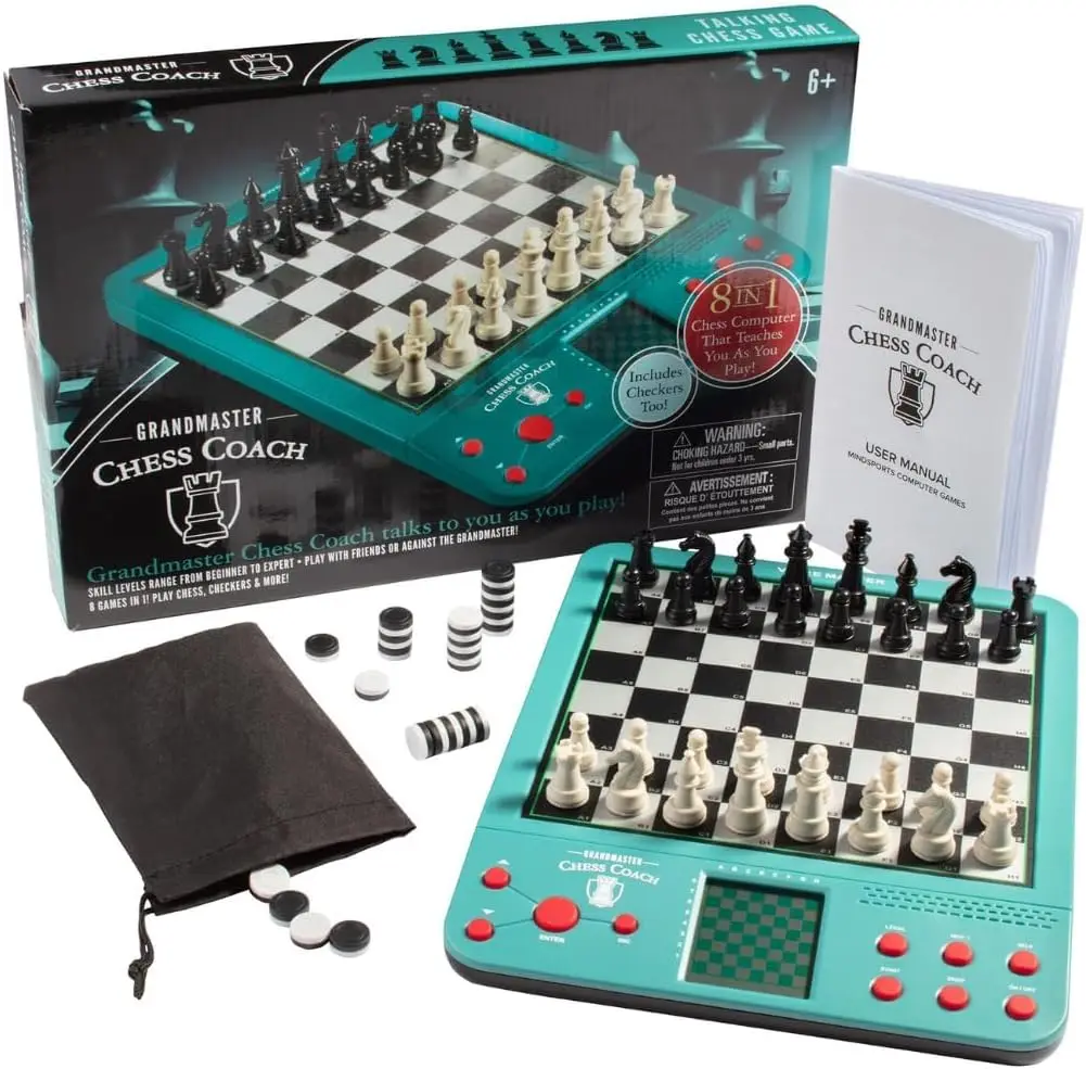 Electronic Chess Set for Kids & Adults - Smart Computer Coach, 100 Lessons, 12 Modes, 30 Levels, 8 Bonus Games
Electronic Chess Set for Kids & Adults - Smart Computer Coach, 100 Lessons, 12 Modes, 30 Levels, 8 Bonus Games