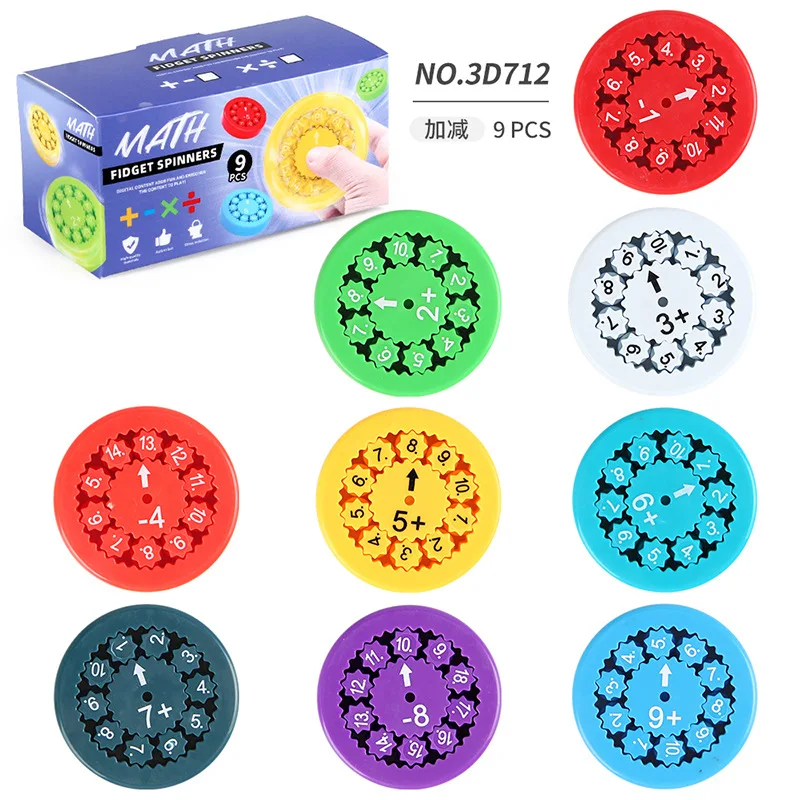 Addition, subtraction, multiplication, division, digital gyroscope decompression, finger gyroscope, digital gyroscope toy
Addition, subtraction, multiplication, division, digital gyroscope decompression, finger gyroscope, digital gyroscope toy