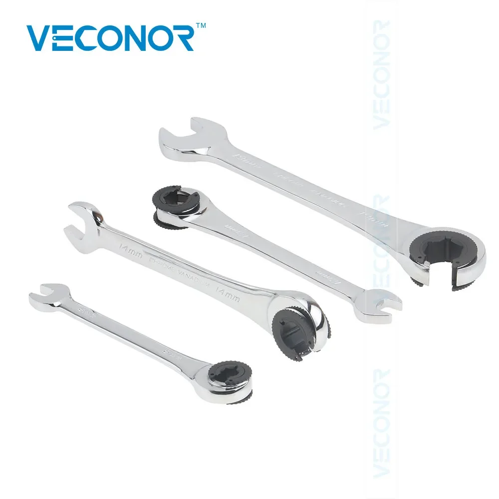 VECONOR Ratchet Flare Nut Wrench Tool 8-19mm Mirror Polish 72T Ratcheting High Torque Spanner Professional Repair Tool
VECONOR Ratchet Flare Nut Wrench Tool 8-19mm Mirror Polish 72T Ratcheting High Torque Spanner Professional Repair Tool