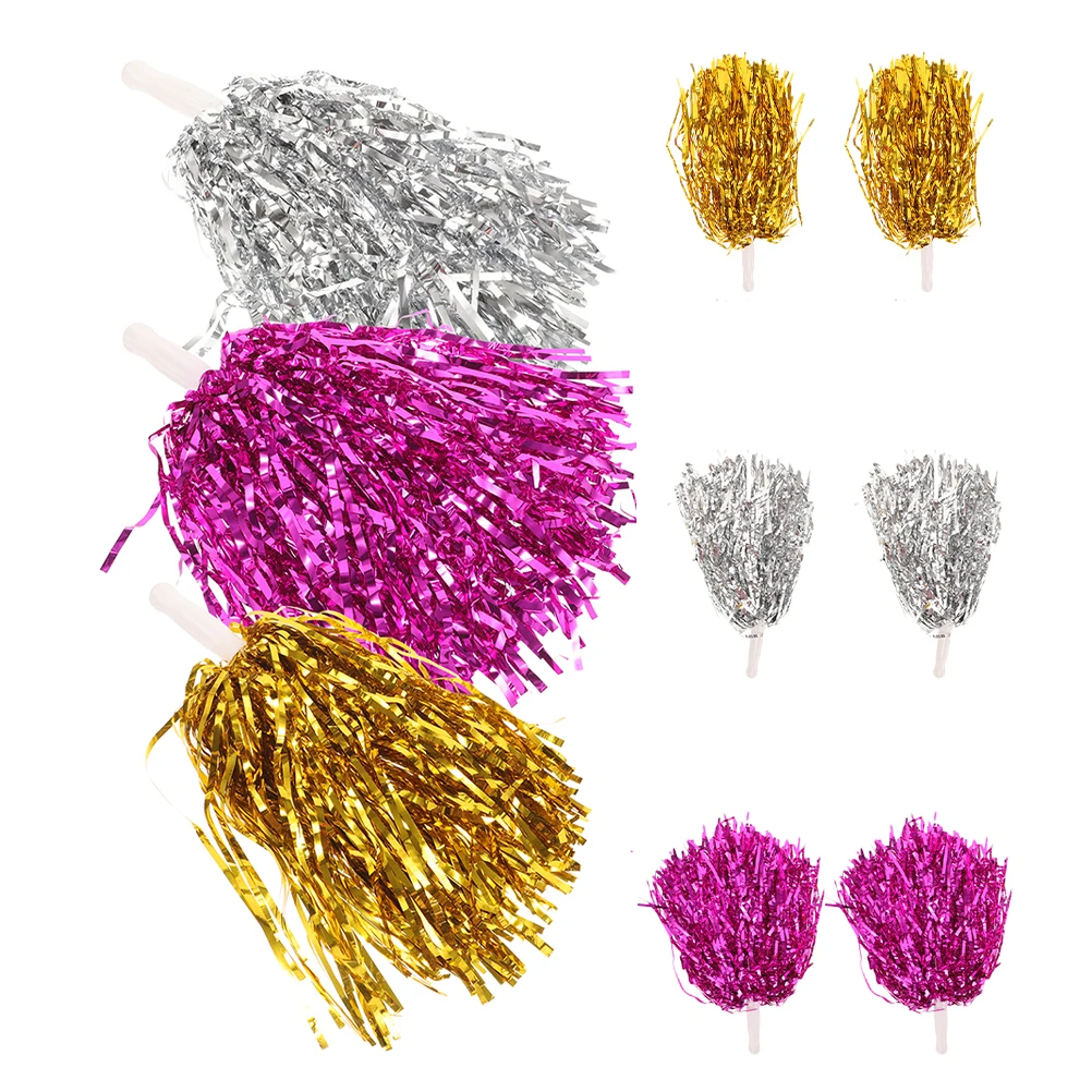 9pcs Cheerleading Pom Poms Golden Silver Rose Reusable Durable Kids Prop for Sports Events Basketball Football Dancing
9pcs Cheerleading Pom Poms Golden Silver Rose Reusable Durable Kids Prop for Sports Events Basketball Football Dancing