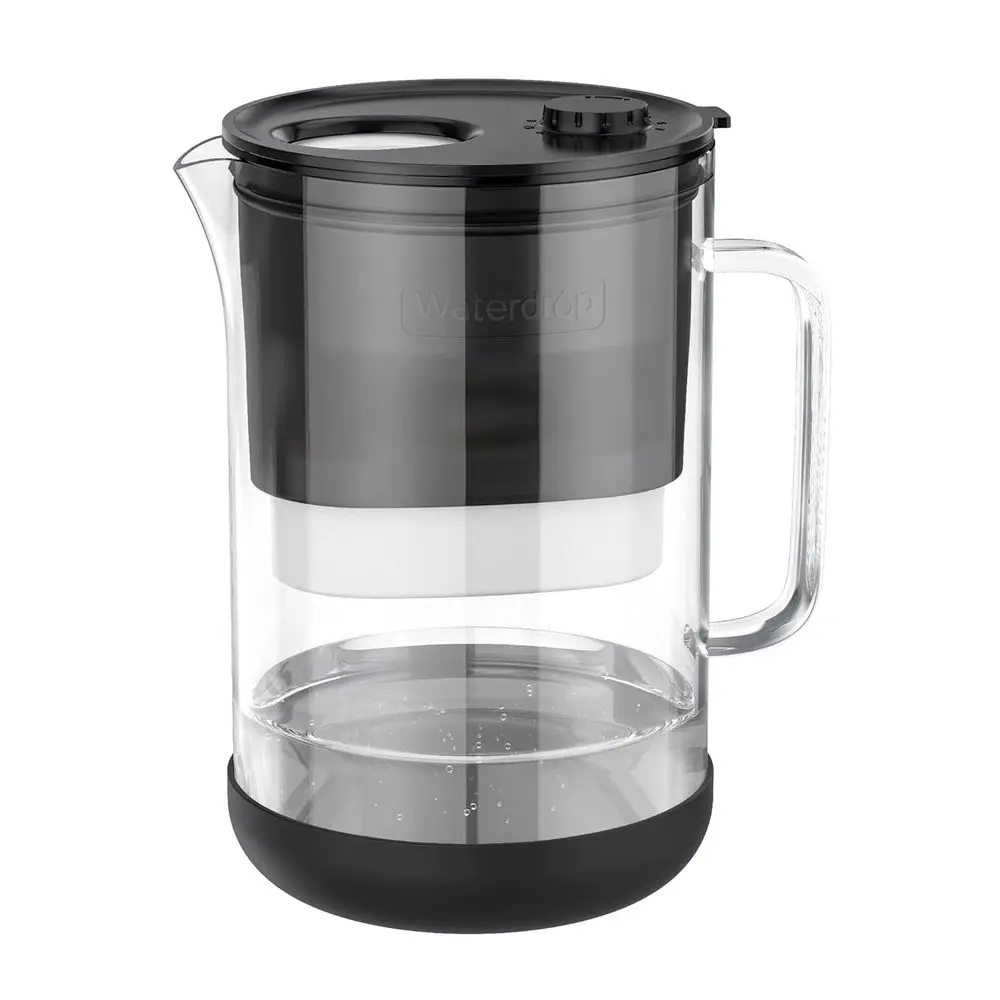 10-Cup Large Glass Water Filter Pitcher, Eco-Friendly, Certified Filter, Reduces Contaminants, BPA-Free, Easy Clean, Black
10-Cup Large Glass Water Filter Pitcher, Eco-Friendly, Certified Filter, Reduces Contaminants, BPA-Free, Easy Clean, Black