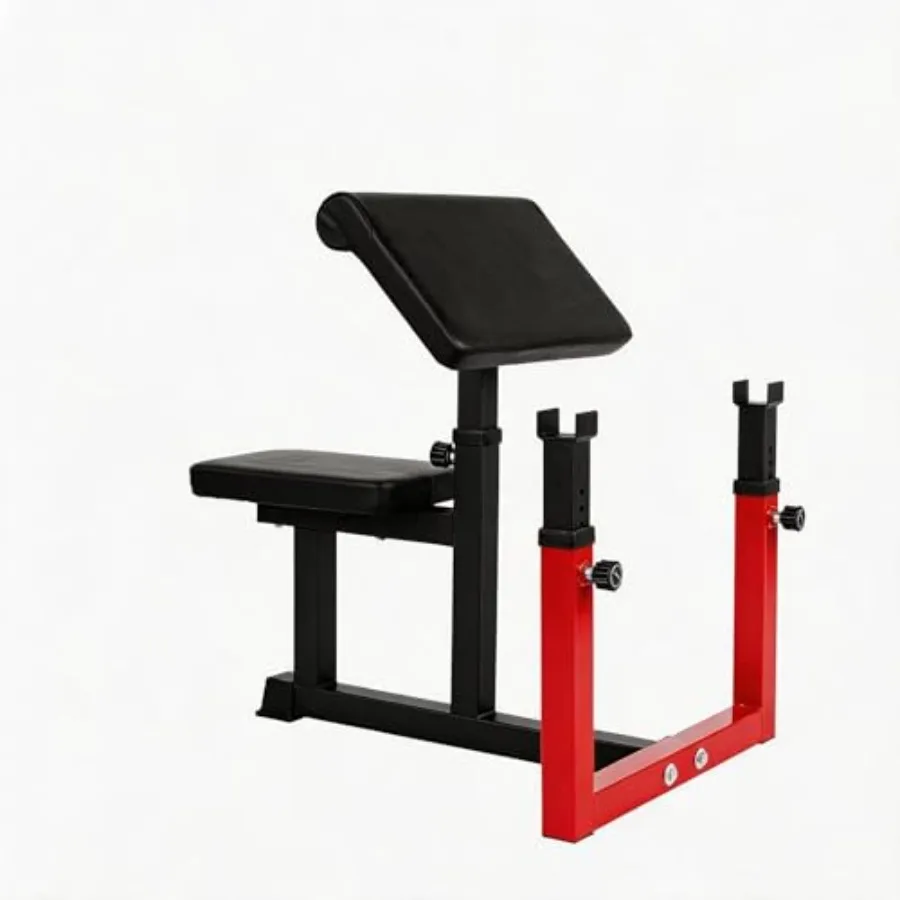 Adjustable Preacher Curl Bench, Preacher Curl Bench with Thick Cushions and Weight Capacity 300 LBS
Adjustable Preacher Curl Bench, Preacher Curl Bench with Thick Cushions and Weight Capacity 300 LBS