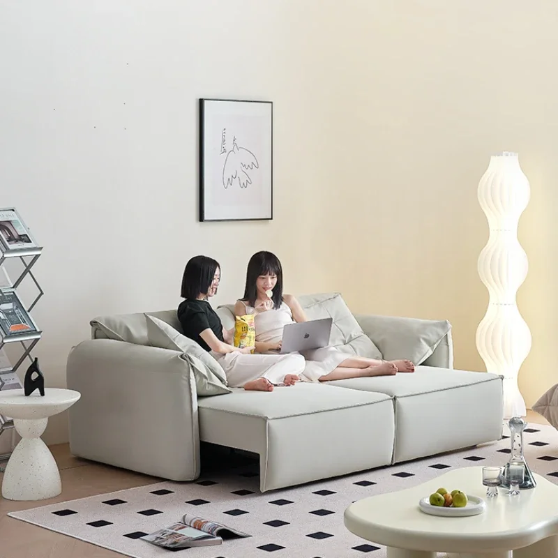 Electric Retractable Sofa Living Room Elephant Ear Sofa Bed Straight Row Leather Sofa
Electric Retractable Sofa Living Room Elephant Ear Sofa Bed Straight Row Leather Sofa