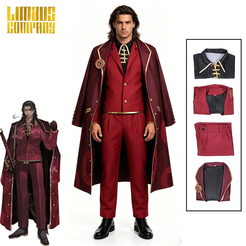 Game Limbus Company Lei Heng Cosplay Costume Suit Jacket Trench Coat For Men Adult Uniform Role Play Outfit Halloween Party Prop
Game Limbus Company Lei Heng Cosplay Costume Suit Jacket Trench Coat For Men Adult Uniform Role Play Outfit Halloween Party Prop