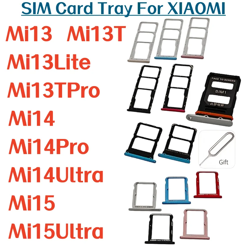 SIM Card Tray Drawer Holder For Xiaomi Mi13 Mi13T Mi13Lite Mi13Pro Mi13TPro Mi14 Mi14Pro Mi14Ultra Mi15 Mi15Ultra Mi15Pro
SIM Card Tray Drawer Holder For Xiaomi Mi13 Mi13T Mi13Lite Mi13Pro Mi13TPro Mi14 Mi14Pro Mi14Ultra Mi15 Mi15Ultra Mi15Pro