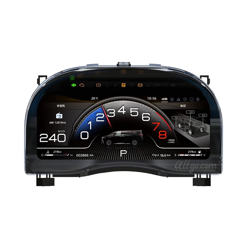 Digital Instrument Cluster for Toyota Alphard 20/30/35 series Upgrade to 40 series Linux Virtual SpeedOmeter
Digital Instrument Cluster for Toyota Alphard 20/30/35 series Upgrade to 40 series Linux Virtual SpeedOmeter