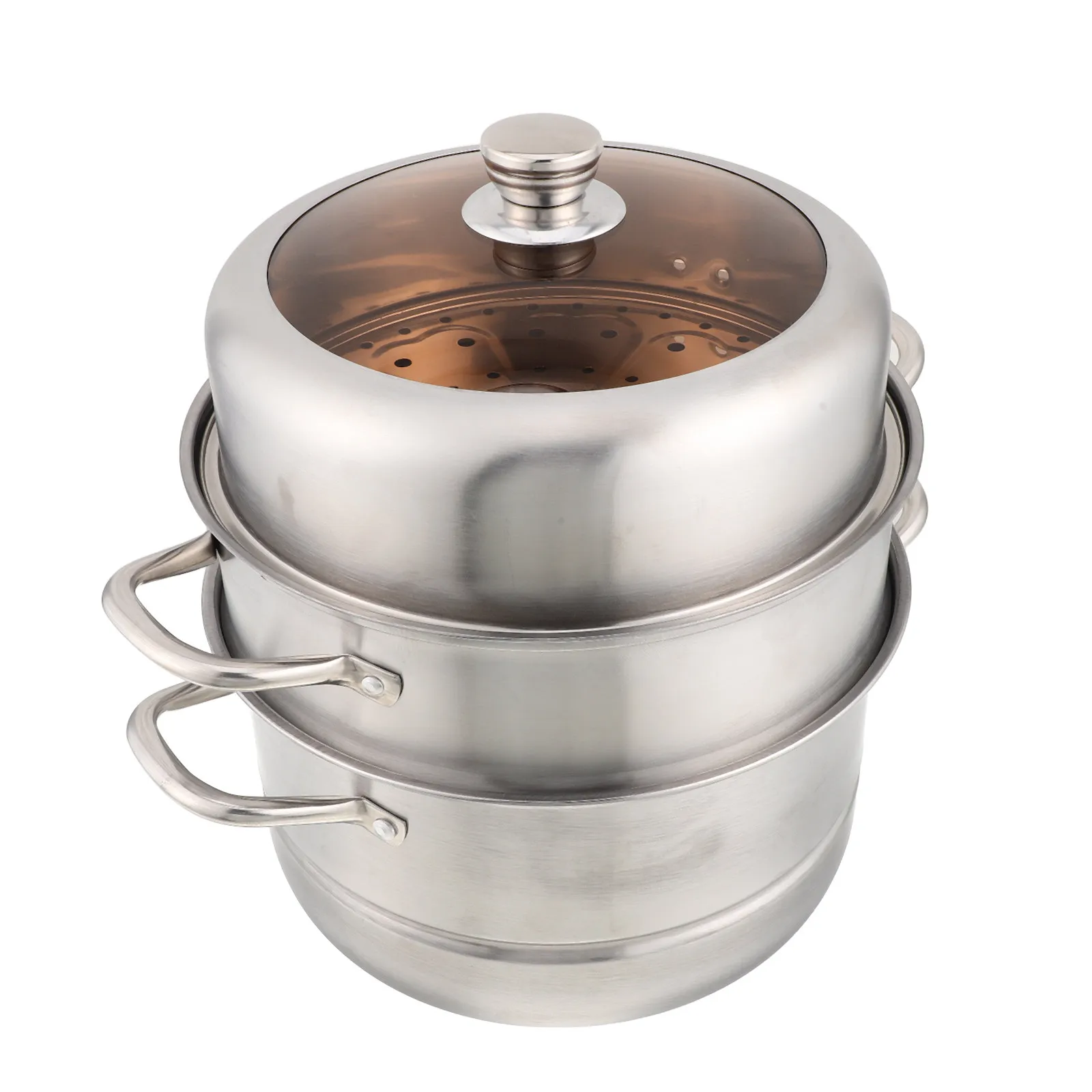 Three Layer Stainless Steel Steamer Pot Large Capacity Multi-Purpose Kitchen Cooking Steamer Healthy Food Cooker
Three Layer Stainless Steel Steamer Pot Large Capacity Multi-Purpose Kitchen Cooking Steamer Healthy Food Cooker