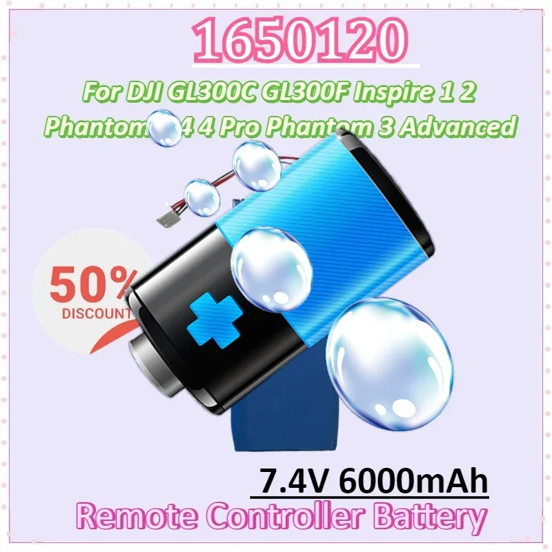 1650120 7.4V 6000mAh Battery for DJI GL300C GL300F Inspire 1 2 Phantom 3 4, 4 Pro Phantom 3 Advanced Remote Controller Battery
1650120 7.4V 6000mAh Battery for DJI GL300C GL300F Inspire 1 2 Phantom 3 4, 4 Pro Phantom 3 Advanced Remote Controller Battery