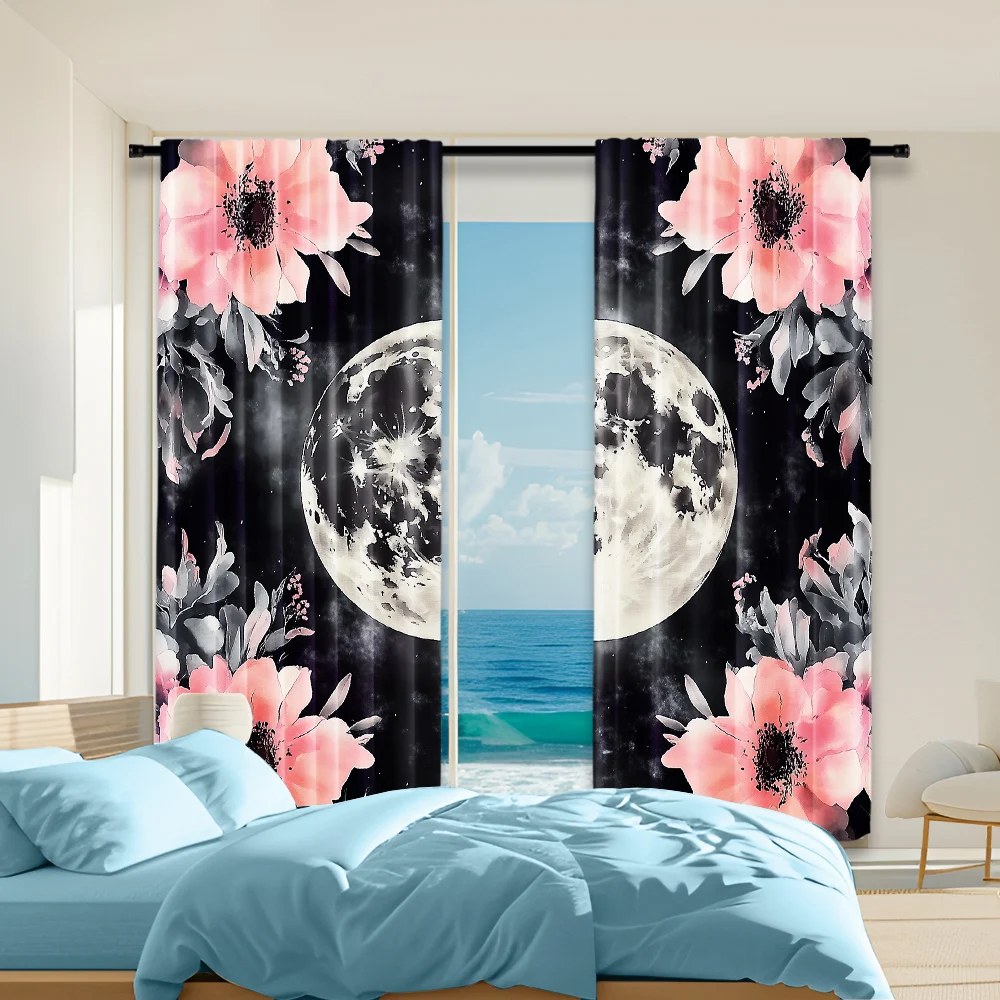 2Pcs Contemporary Floral Curtains Rod Pocket Design For Easy Hanging Machine Washable Polyester Drapes For Bedroom Office
2Pcs Contemporary Floral Curtains Rod Pocket Design For Easy Hanging Machine Washable Polyester Drapes For Bedroom Office
