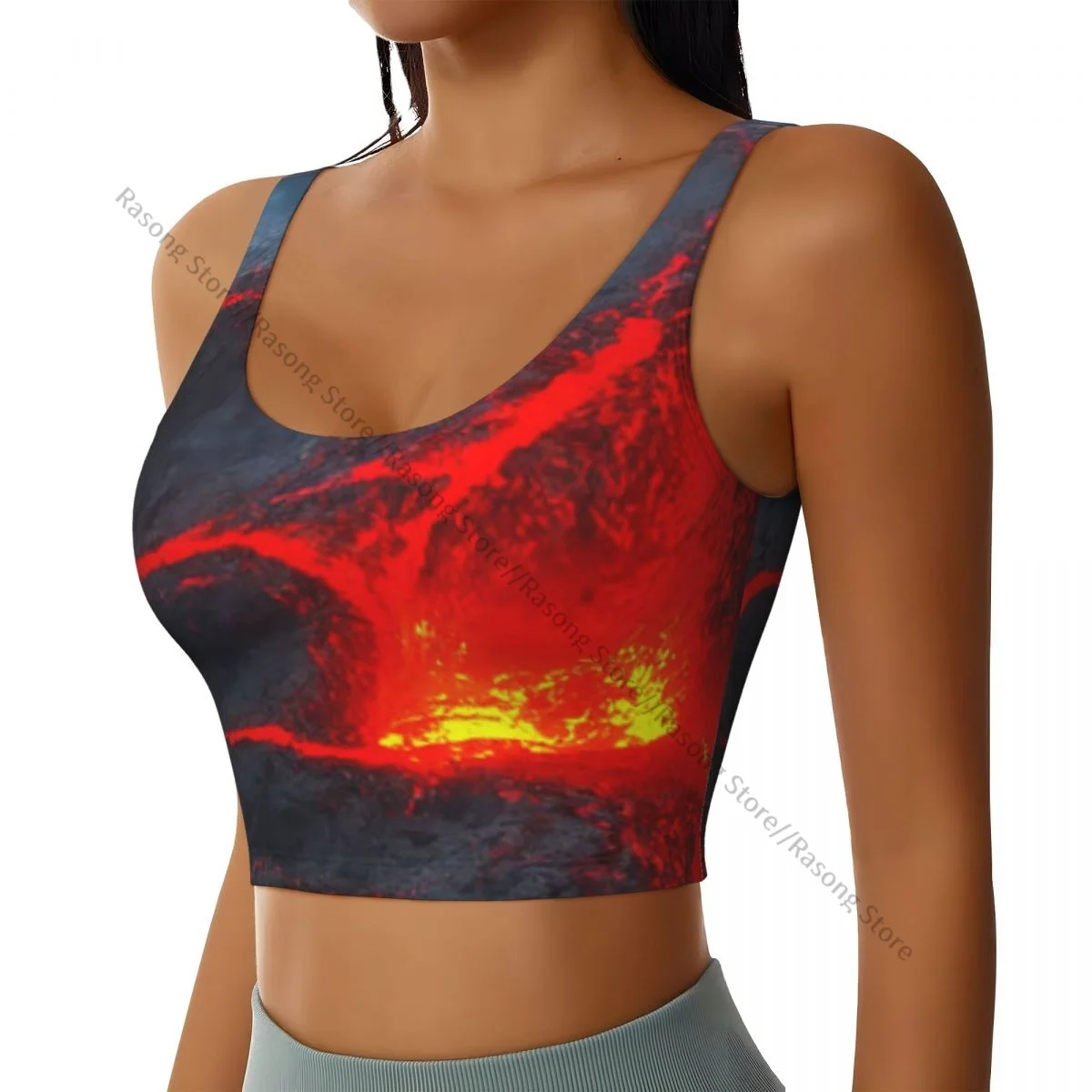 Sports Bra Women Running Yoga Clothes Vest Hot Lava Eruption Gathering Fitness Vest
Sports Bra Women Running Yoga Clothes Vest Hot Lava Eruption Gathering Fitness Vest