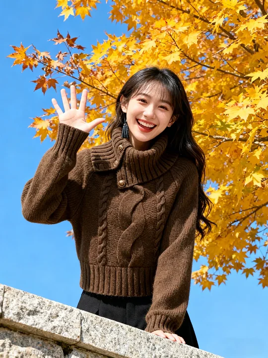 Уникальный вязаный свитер кофейного цвета, корейская модная зимняя одежда, красивый роскошный топ для женщин
Уникальный вязаный свитер кофейного цвета, корейская модная зимняя одежда, красивый роскошный топ для женщин
