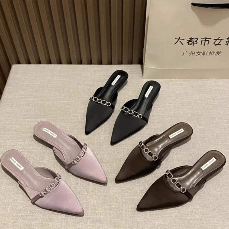Summer New Fashion Crystal Mules Women Slippers Casual Dress Street Style Slides Ladies Cover Toe Slip on Shoes Zapatos Mujer
Summer New Fashion Crystal Mules Women Slippers Casual Dress Street Style Slides Ladies Cover Toe Slip on Shoes Zapatos Mujer