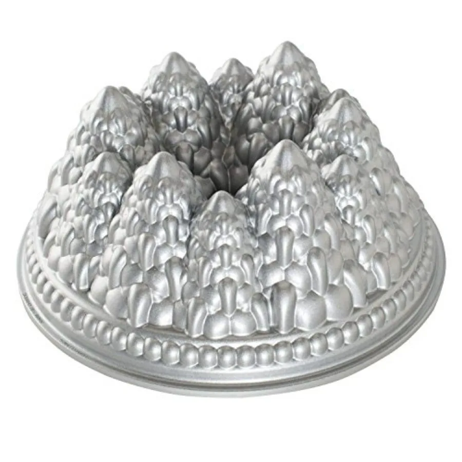 Pine Forest Bundt Sparkling Silver 9 Cup Cake Pan for Baking with Shimmering Metallic Finish and Elegant Design
Pine Forest Bundt Sparkling Silver 9 Cup Cake Pan for Baking with Shimmering Metallic Finish and Elegant Design