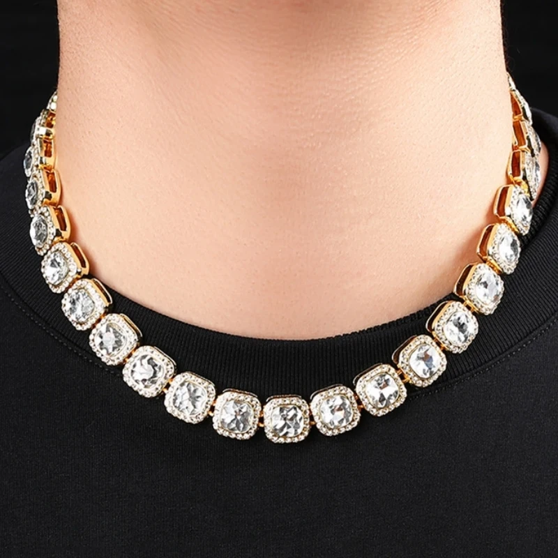 HNSP 12MM Ice Chain Necklace Bracelet For Men Women Neck Hip Hop Tennis Chain Jewelry Accessories
HNSP 12MM Ice Chain Necklace Bracelet For Men Women Neck Hip Hop Tennis Chain Jewelry Accessories