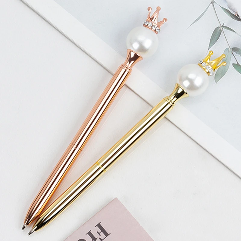 Pearl Queen Crown Luxury Metal Ballpoint Pen Rose Gold Cute Korean Kawaii Stationery Signature Pens For Writing Office Supplies
Pearl Queen Crown Luxury Metal Ballpoint Pen Rose Gold Cute Korean Kawaii Stationery Signature Pens For Writing Office Supplies