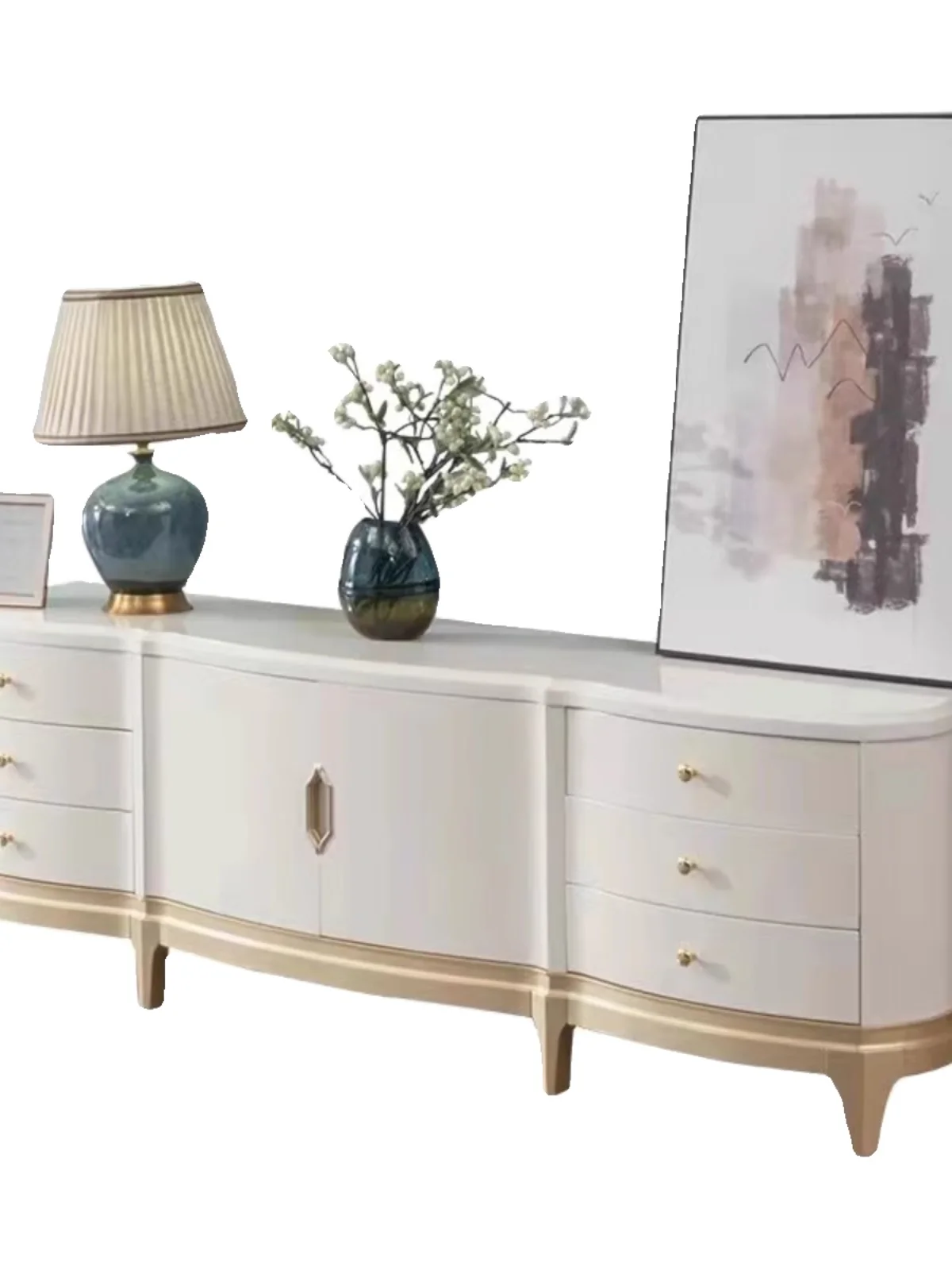 American-Style Light Luxury Solid Wood TV Cabinet Modern Minimalist Storage Cabinet Nordic Living Room Apartment Floor Cabinet
American-Style Light Luxury Solid Wood TV Cabinet Modern Minimalist Storage Cabinet Nordic Living Room Apartment Floor Cabinet