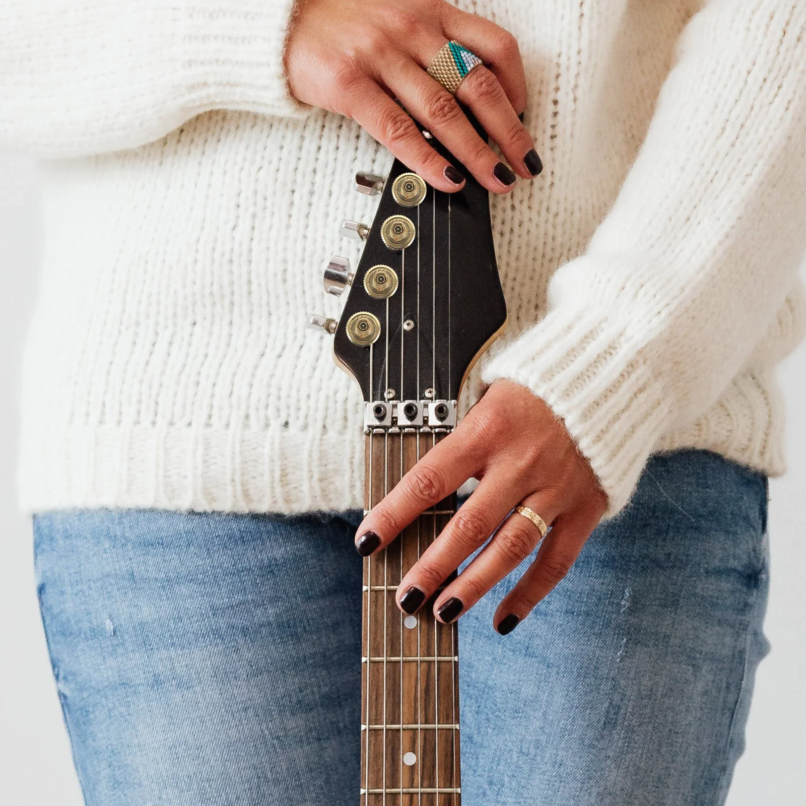 3Pcs Electric Guitar Hardware 4mm Thread Replacement Bridge Screws Universal Adjustments Sleek Visual Appeal
3Pcs Electric Guitar Hardware 4mm Thread Replacement Bridge Screws Universal Adjustments Sleek Visual Appeal