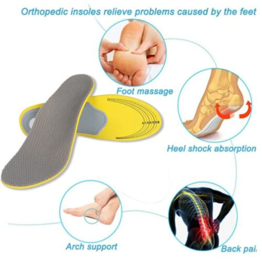 Arch Support Insoles Feet Cushion Pads Flatfoot Orthotics Grey Shock Absorb Sweat Ventilation Anti Skid Height Improvement Pain
Arch Support Insoles Feet Cushion Pads Flatfoot Orthotics Grey Shock Absorb Sweat Ventilation Anti Skid Height Improvement Pain