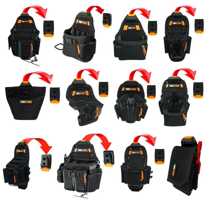 TOOLSTACK Waist Tool Bag Multi-purpose Tool Organizer Pouch High Capacity Hardware Pouch Durble Toolkit Electrician Storage Bag
TOOLSTACK Waist Tool Bag Multi-purpose Tool Organizer Pouch High Capacity Hardware Pouch Durble Toolkit Electrician Storage Bag