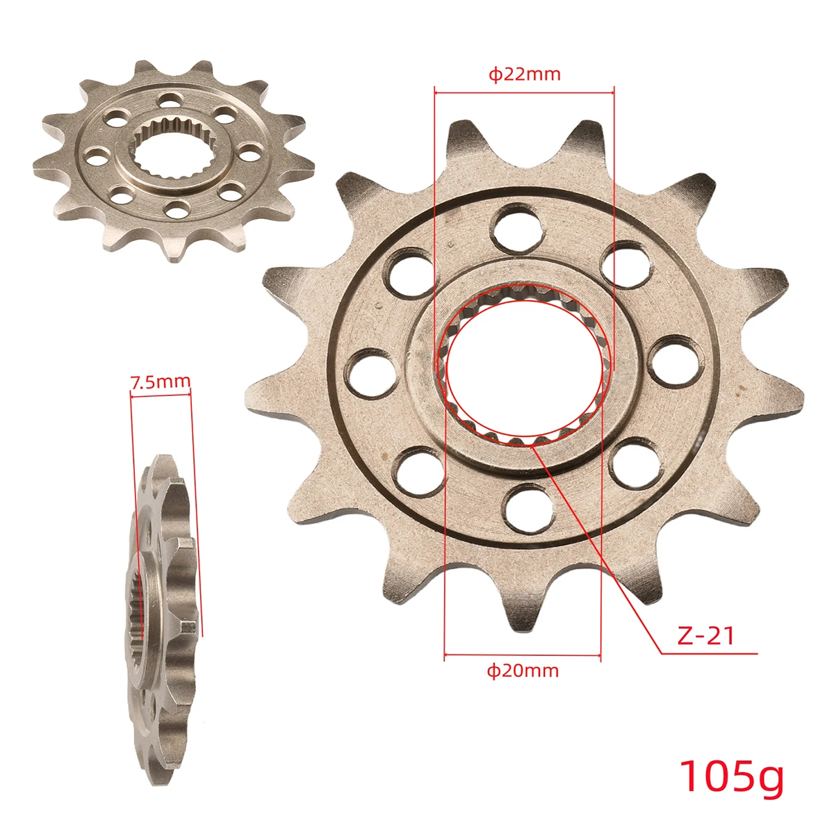 For HONDA CR125 2004- 2007 CRF250R CRF250X 2004-2017 Moto Sprocket Wheel Motorcycles Accessories Chain 520 13T Front Sprocket
For HONDA CR125 2004- 2007 CRF250R CRF250X 2004-2017 Moto Sprocket Wheel Motorcycles Accessories Chain 520 13T Front Sprocket