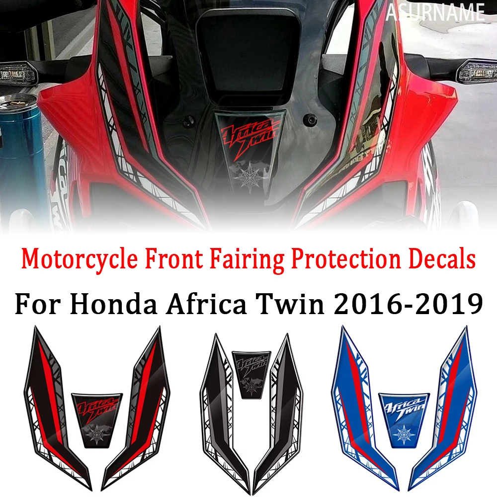 Motorcycle Front Fairing Protection Decals 3D Resin For Honda Africa Twin 2016-2019
Motorcycle Front Fairing Protection Decals 3D Resin For Honda Africa Twin 2016-2019