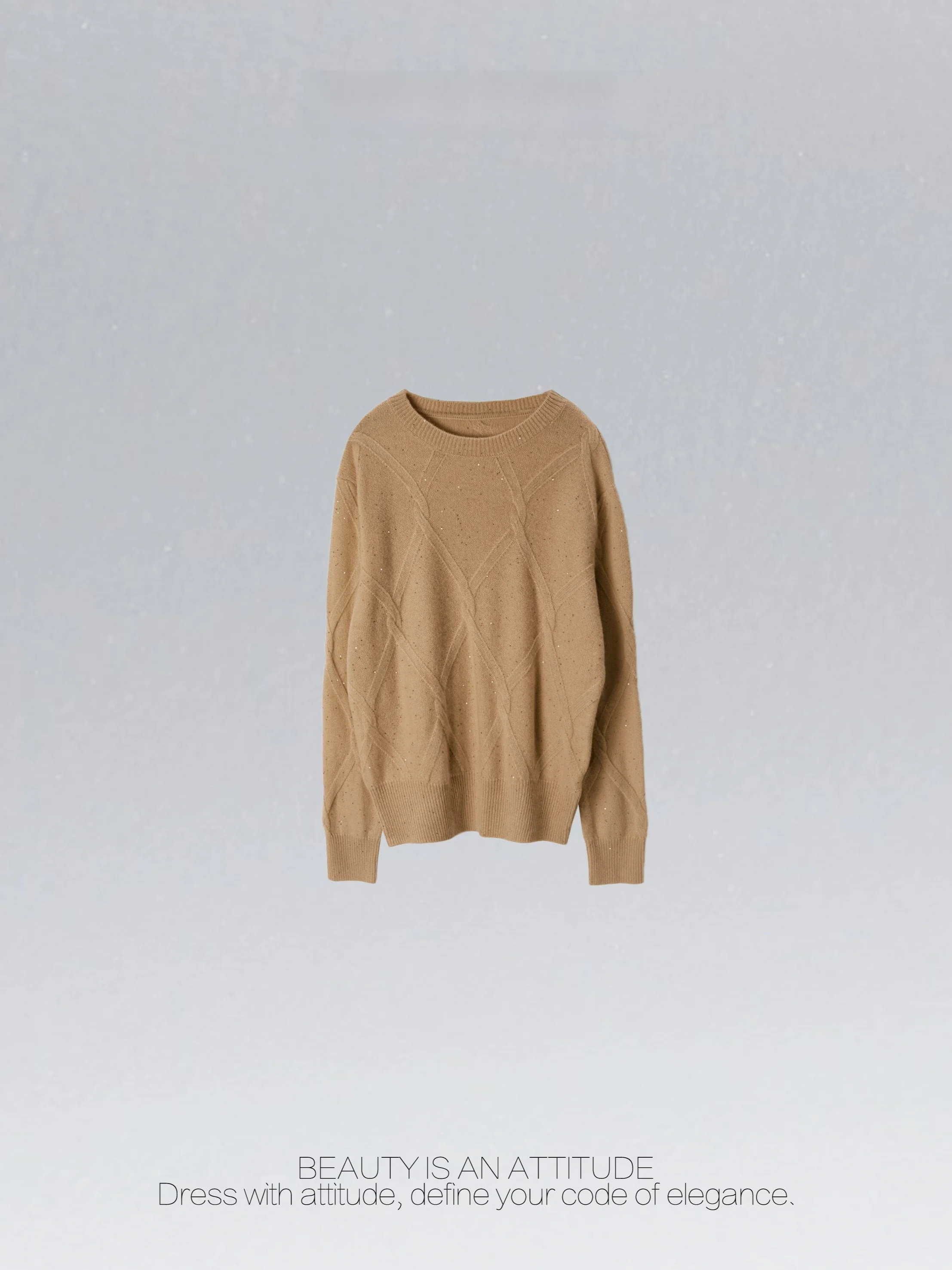 Warmth mat Woolen Knitted Sweater Golden Beads 00 Wool DEDM•STUDIO Commute Sle Loose Fit Long Sve round Ne
Warmth mat Woolen Knitted Sweater Golden Beads 00 Wool DEDM•STUDIO Commute Sle Loose Fit Long Sve round Ne