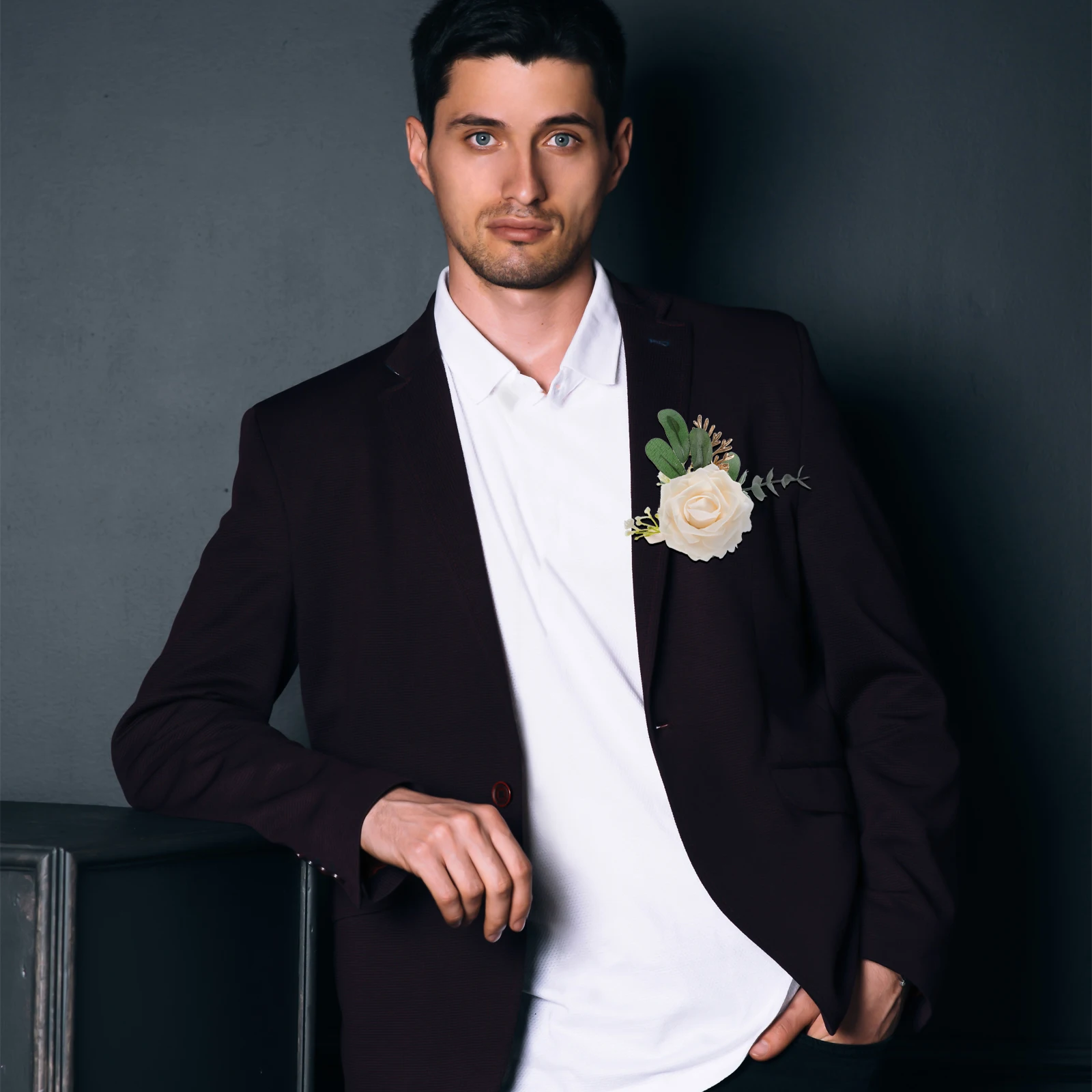 Artificial Boutonniere Beige Decorative Man Wedding Party Wedding Party Flower Decoration Flower Bride Groom Prop
Artificial Boutonniere Beige Decorative Man Wedding Party Wedding Party Flower Decoration Flower Bride Groom Prop